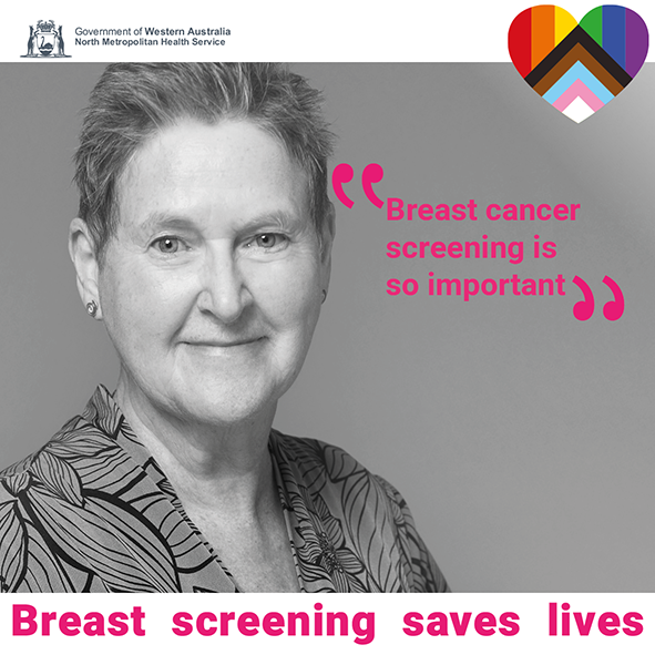 Breast screening saves lives poster