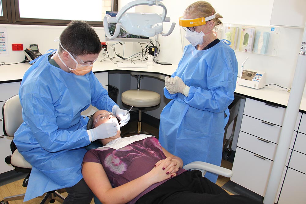 Lady at the dentist